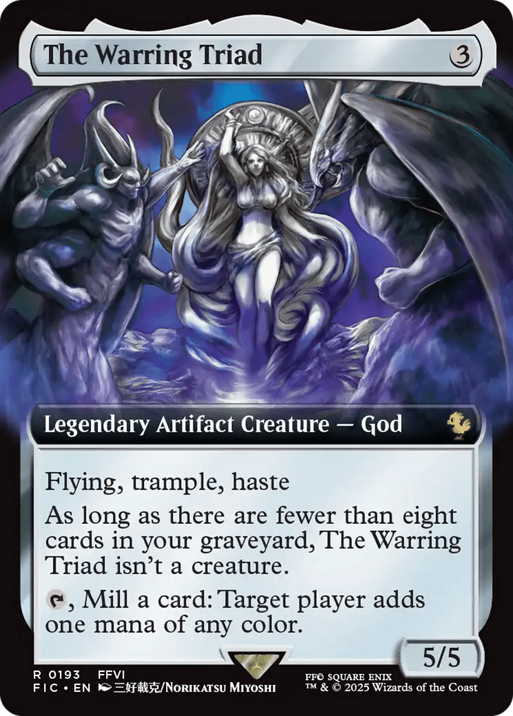 The Warring Triad (Extended Art) [FINAL FANTASY Commander] MTG Single Magic: The Gathering  | Multizone: Comics And Games