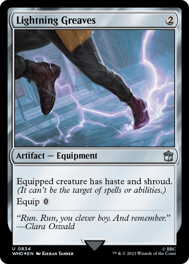 Lightning Greaves (Surge Foil) [Doctor Who] MTG Single Magic: The Gathering  | Multizone: Comics And Games