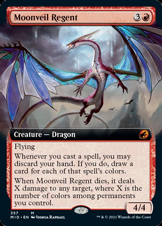 Moonveil Regent (Extended Art) [Innistrad: Midnight Hunt] MTG Single Magic: The Gathering  | Multizone: Comics And Games