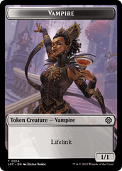 Vampire (0014) // Vampire Demon Double-Sided Token [The Lost Caverns of Ixalan Commander Tokens] MTG Single Magic: The Gathering  | Multizone: Comics And Games