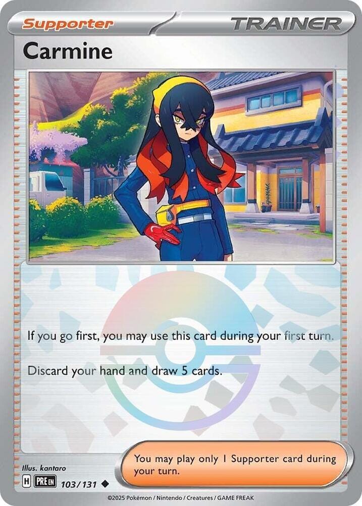 Carmine (103/131) (Poke Ball Pattern) [Scarlet & Violet: Prismatic Evolutions] Pokemon Single Pokémon  | Multizone: Comics And Games