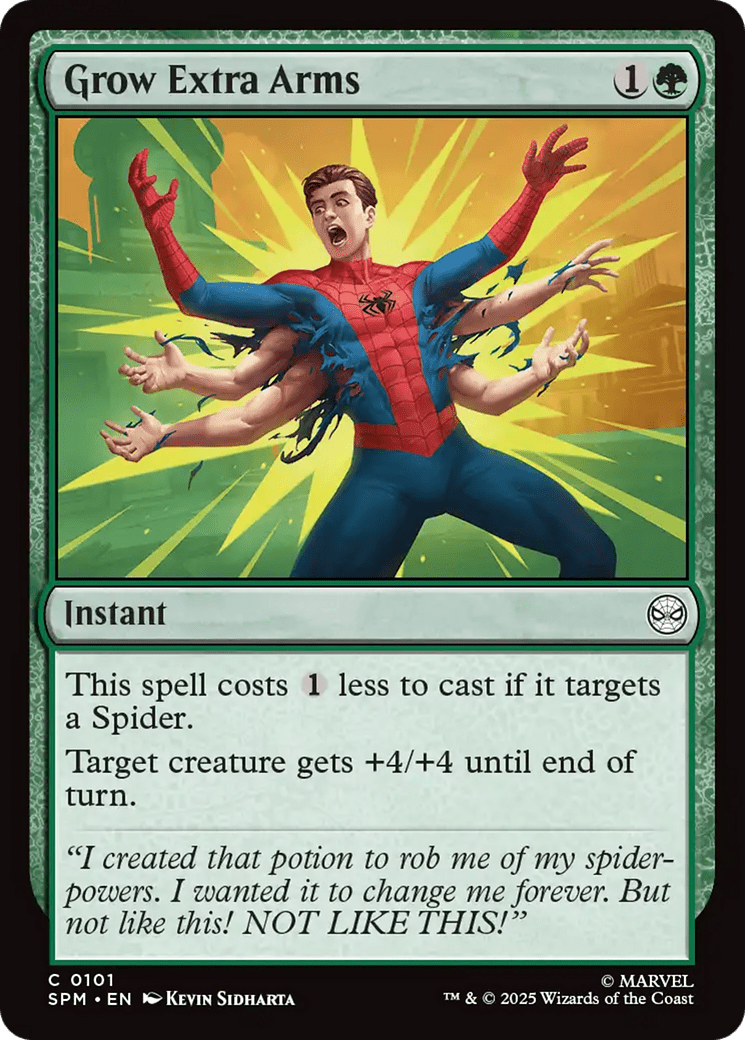 Grow Extra Arms [Marvel's Spider-Man] MTG Single Magic: The Gathering  | Multizone: Comics And Games