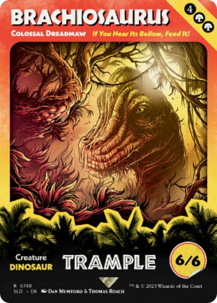 Brachiosaurus - Colossal Dreadmaw (Rainbow Foil) [Secret Lair Drop Series] MTG Single Magic: The Gathering  | Multizone: Comics And Games