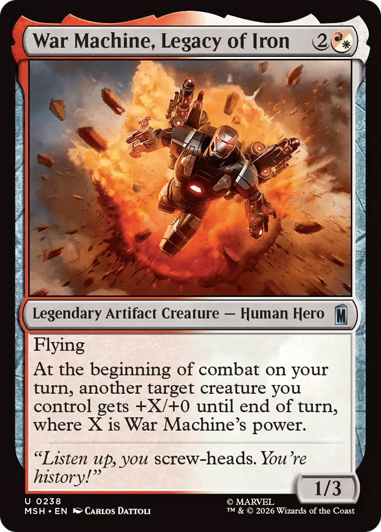 War Machine, James Rhodes [Marvel Super Heroes] MTG Single Magic: The Gathering  | Multizone: Comics And Games
