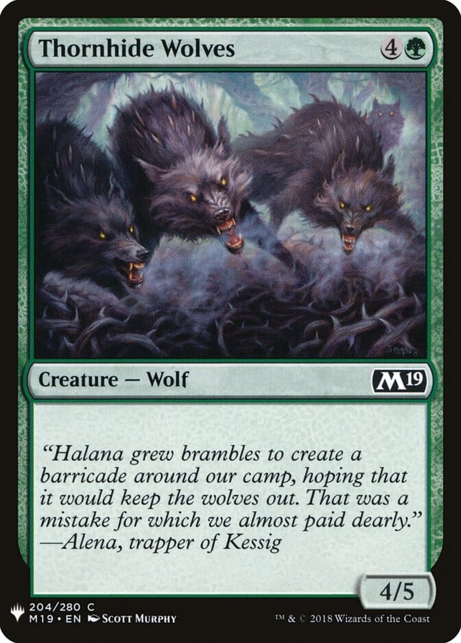 Thornhide Wolves [Mystery Booster] MTG Single Magic: The Gathering  | Multizone: Comics And Games