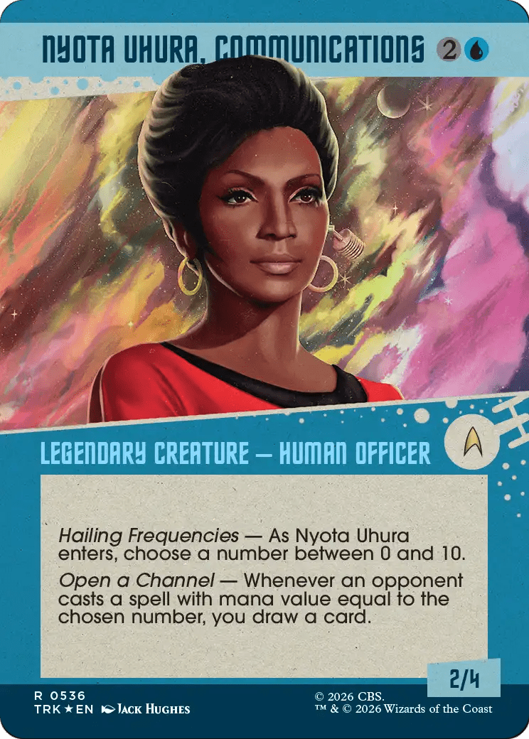 Nyota Uhura, Communications (Showcase) (Surge Foil) [Star Trek] MTG Single Magic: The Gathering  | Multizone: Comics And Games