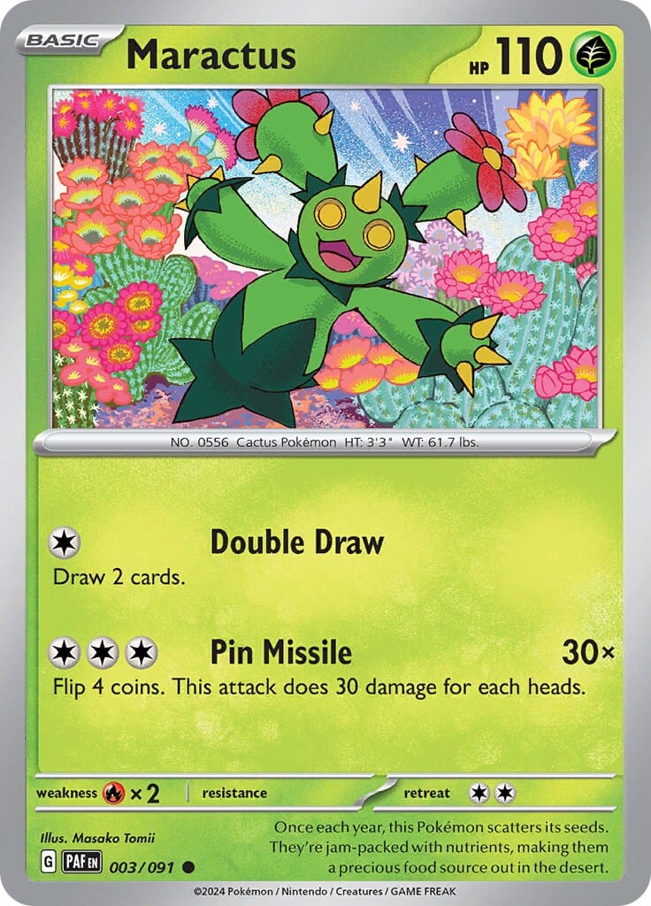 Maractus (003/091) [Scarlet & Violet: Paldean Fates] Pokemon Single Pokémon  | Multizone: Comics And Games