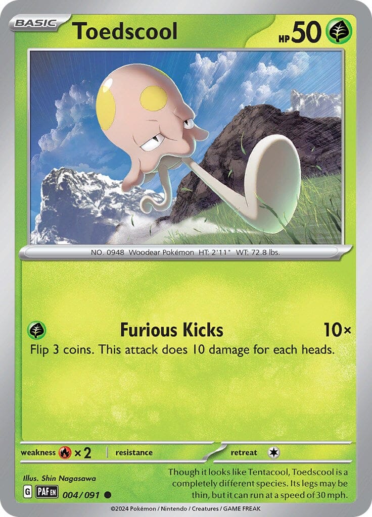 Toedscool (004/091) [Scarlet & Violet: Paldean Fates] Pokemon Single Pokémon  | Multizone: Comics And Games