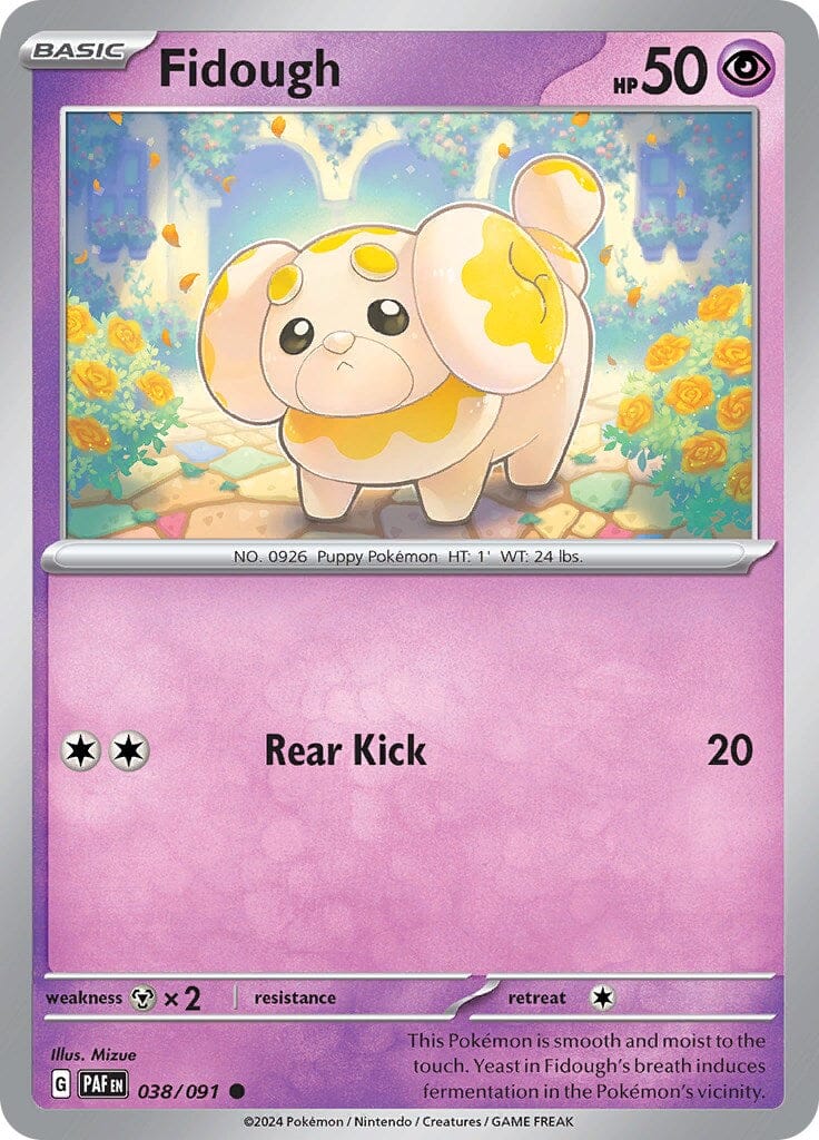 Fidough (038/091) [Scarlet & Violet: Paldean Fates] Pokemon Single Pokémon  | Multizone: Comics And Games