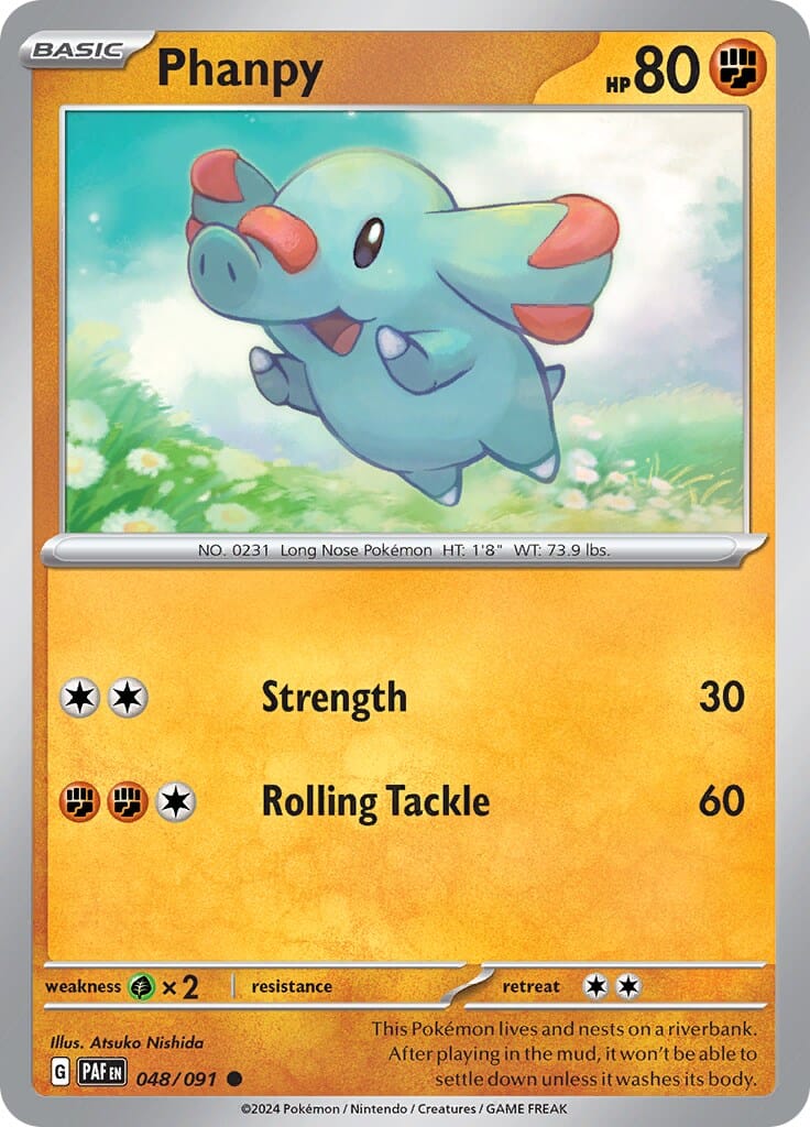 Phanpy (048/091) [Scarlet & Violet: Paldean Fates] Pokemon Single Pokémon  | Multizone: Comics And Games