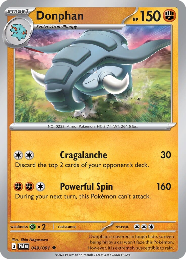 Donphan (049/091) [Scarlet & Violet: Paldean Fates] Pokemon Single Pokémon  | Multizone: Comics And Games