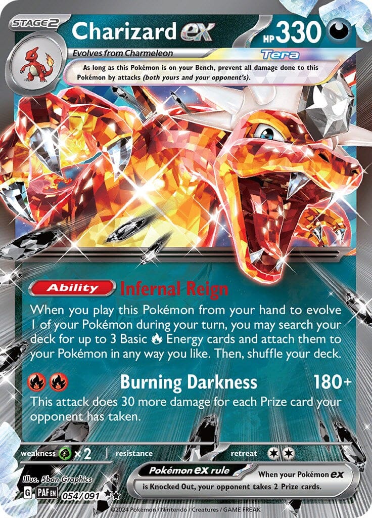 Charizard ex (054/091) [Scarlet & Violet: Paldean Fates] Pokemon Single Pokémon  | Multizone: Comics And Games