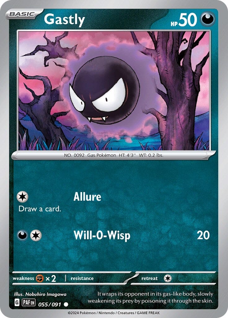 Gastly (055/091) [Scarlet & Violet: Paldean Fates] Pokemon Single Pokémon  | Multizone: Comics And Games