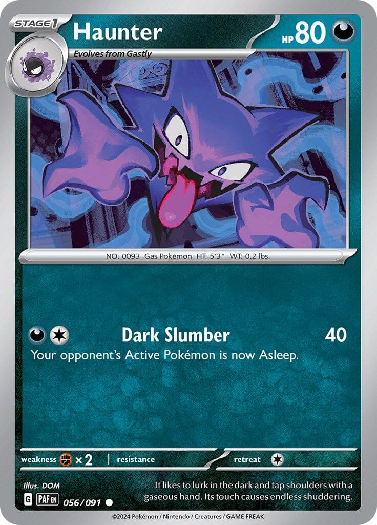 Haunter (056/091) [Scarlet & Violet: Paldean Fates] Pokemon Single Pokémon  | Multizone: Comics And Games