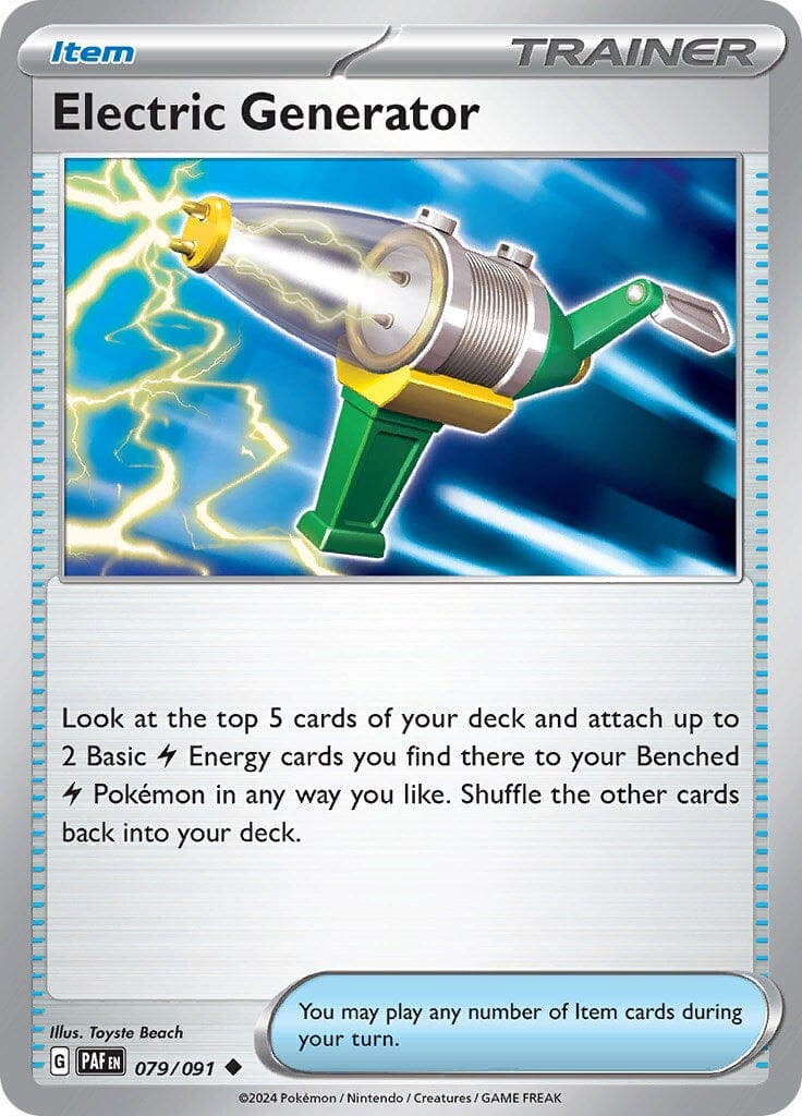 Electric Generator (079/091) [Scarlet & Violet: Paldean Fates] Pokemon Single Pokémon  | Multizone: Comics And Games