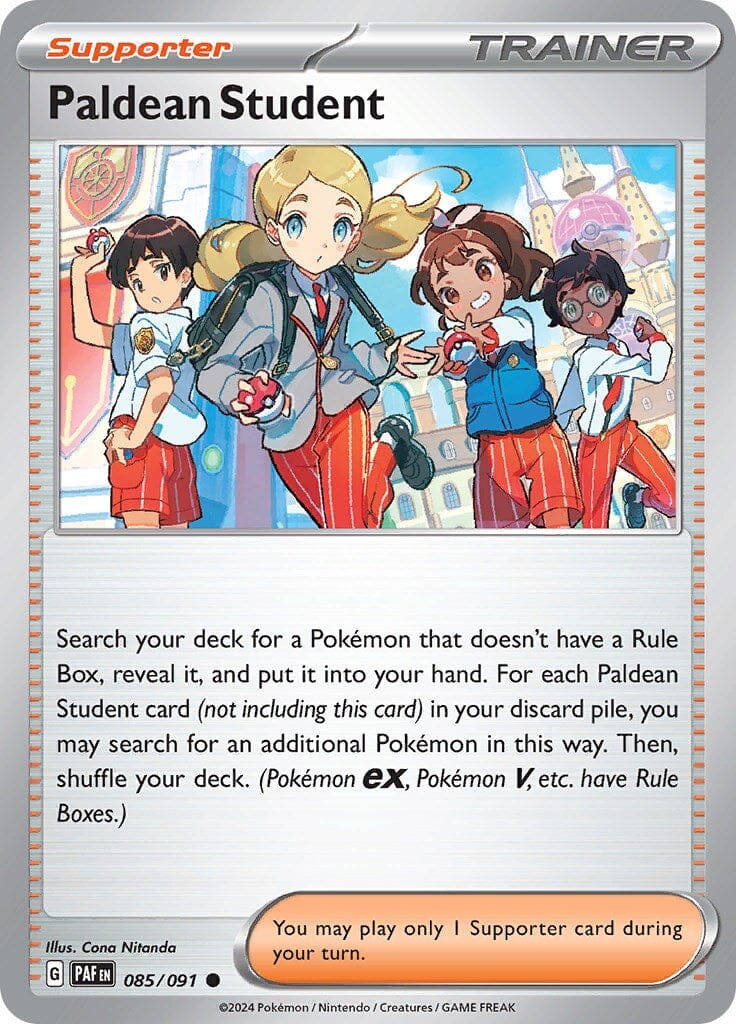 Paldean Student (085/091) [Scarlet & Violet: Paldean Fates] Pokemon Single Pokémon  | Multizone: Comics And Games