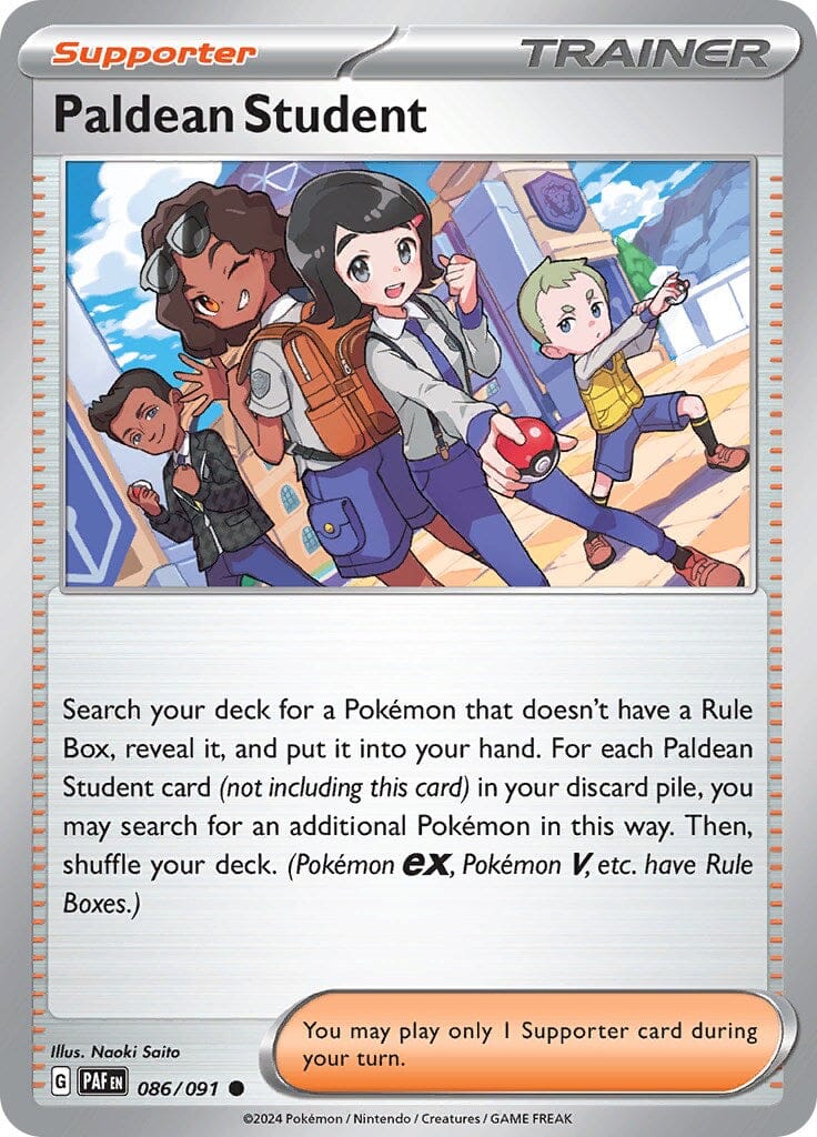 Paldean Student (086/091) [Scarlet & Violet: Paldean Fates] Pokemon Single Pokémon  | Multizone: Comics And Games