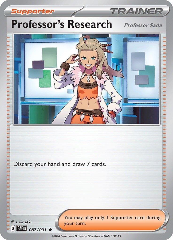 Professor's Research (087/091) [Scarlet & Violet: Paldean Fates] Pokemon Single Pokémon  | Multizone: Comics And Games