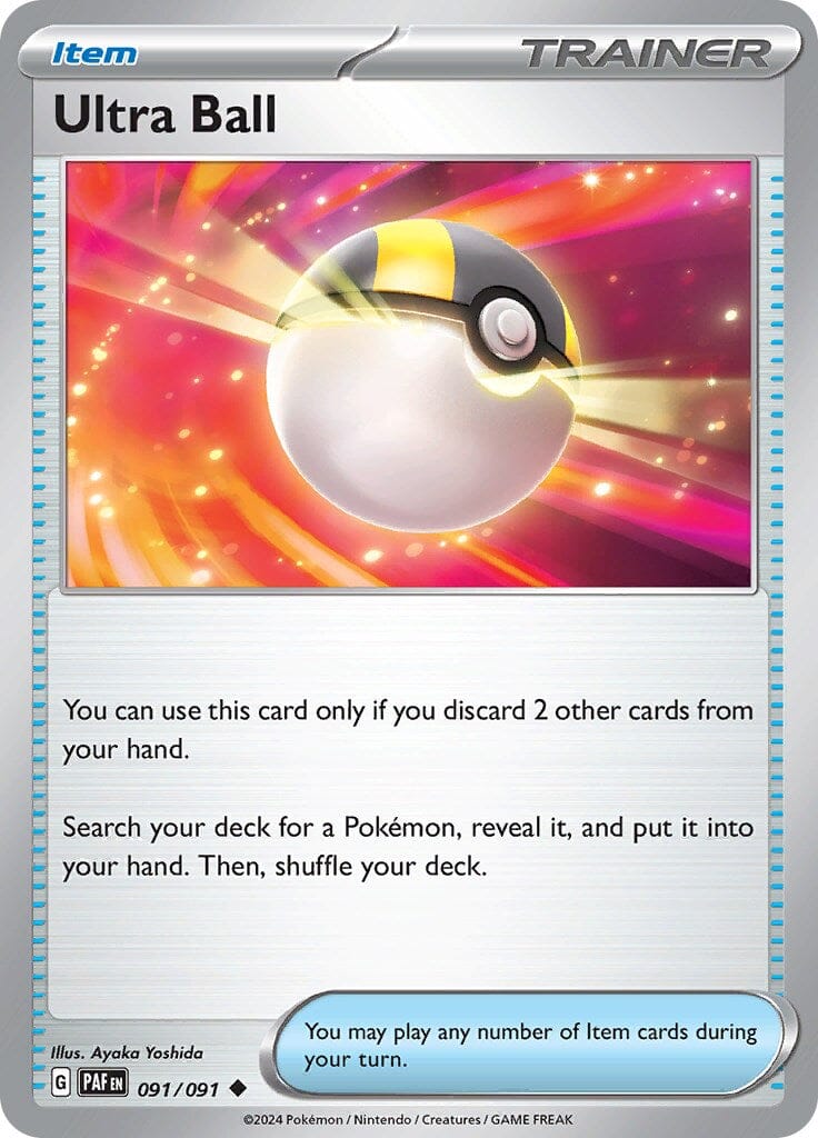 Ultra Ball (091/091) [Scarlet & Violet: Paldean Fates] Pokemon Single Pokémon  | Multizone: Comics And Games