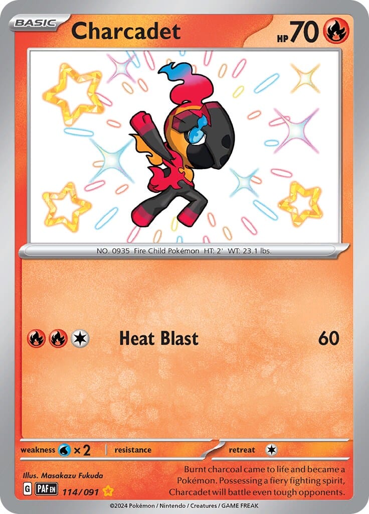 Charcadet (114/091) [Scarlet & Violet: Paldean Fates] Pokemon Single Pokémon  | Multizone: Comics And Games