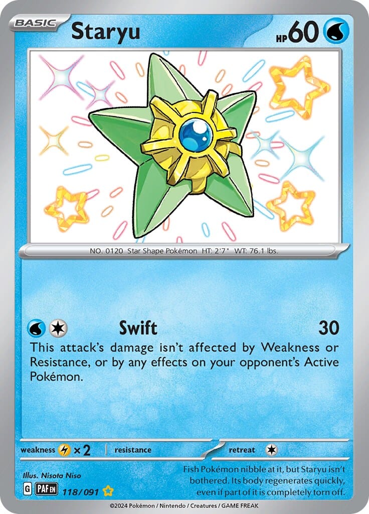 Staryu (118/091) [Scarlet & Violet: Paldean Fates] Pokemon Single Pokémon  | Multizone: Comics And Games