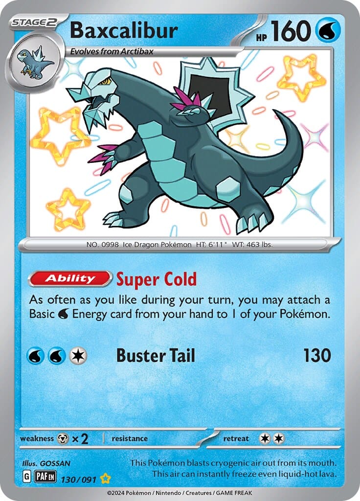 Baxcalibur (130/091) [Scarlet & Violet: Paldean Fates] Pokemon Single Pokémon  | Multizone: Comics And Games