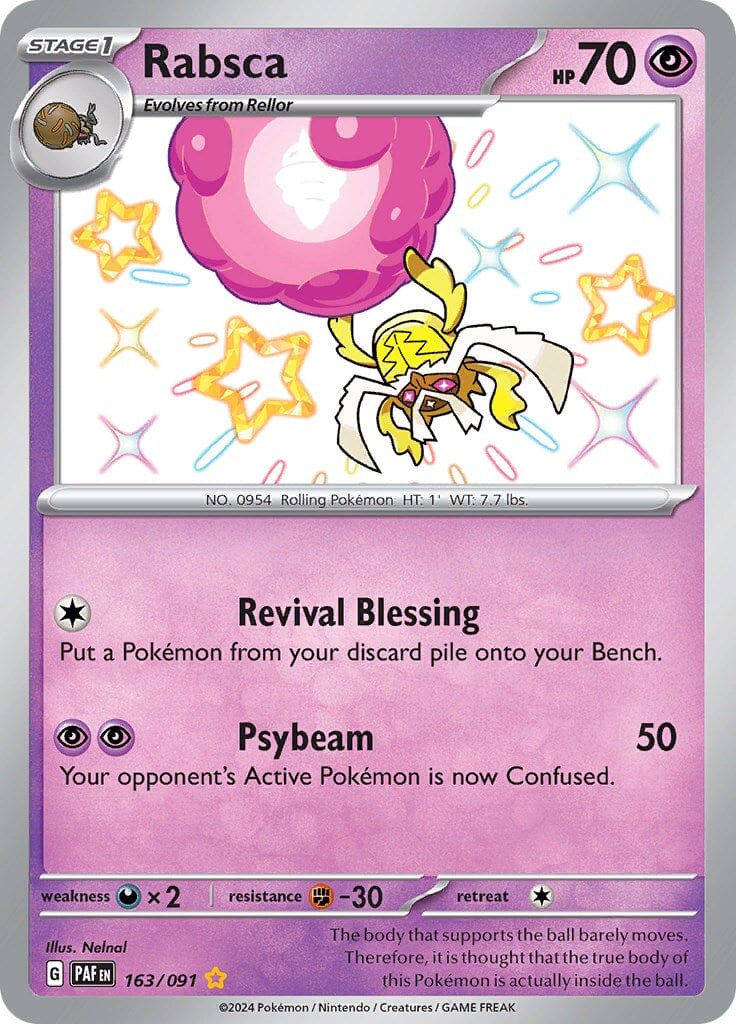 Rabsca (163/091) [Scarlet & Violet: Paldean Fates] Pokemon Single Pokémon  | Multizone: Comics And Games