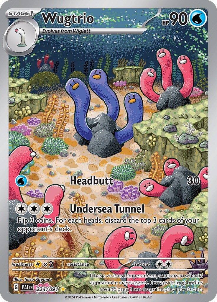 Wugtrio (224/091) [Scarlet & Violet: Paldean Fates] Pokemon Single Pokémon  | Multizone: Comics And Games