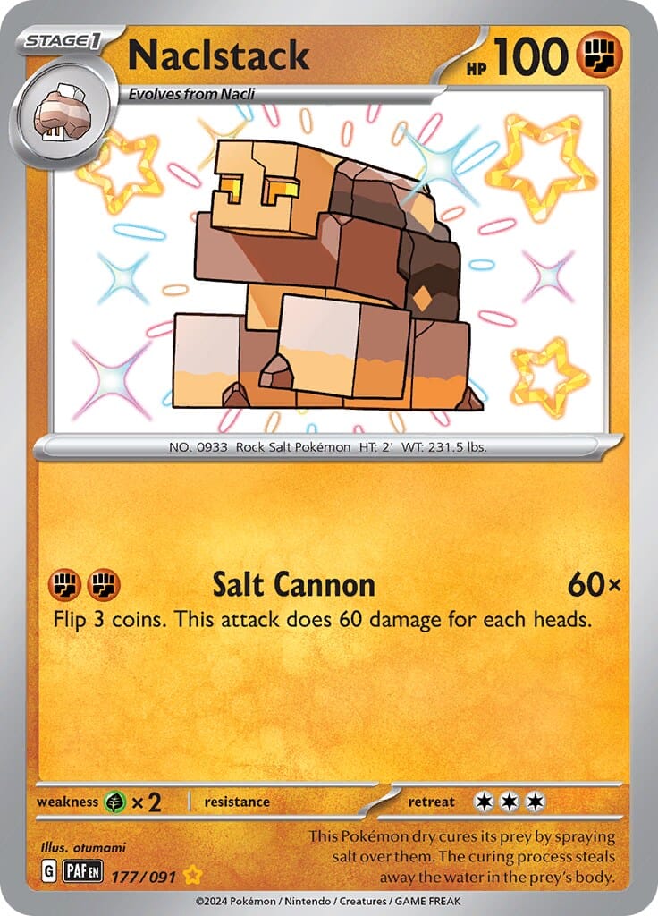 Naclstack (177/091) [Scarlet & Violet: Paldean Fates] Pokemon Single Pokémon  | Multizone: Comics And Games