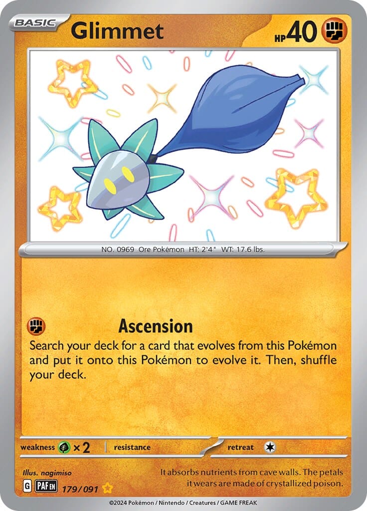 Glimmet (179/091) [Scarlet & Violet: Paldean Fates] Pokemon Single Pokémon  | Multizone: Comics And Games