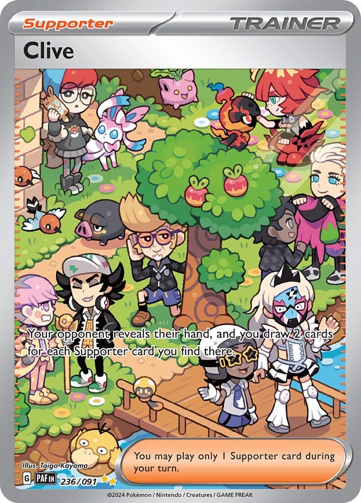 Clive (236/091) [Scarlet & Violet: Paldean Fates] Pokemon Single Pokémon  | Multizone: Comics And Games