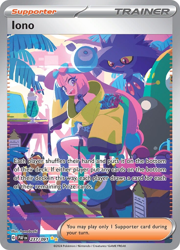 Iono (237/091) [Scarlet & Violet: Paldean Fates] Pokemon Single Pokémon  | Multizone: Comics And Games