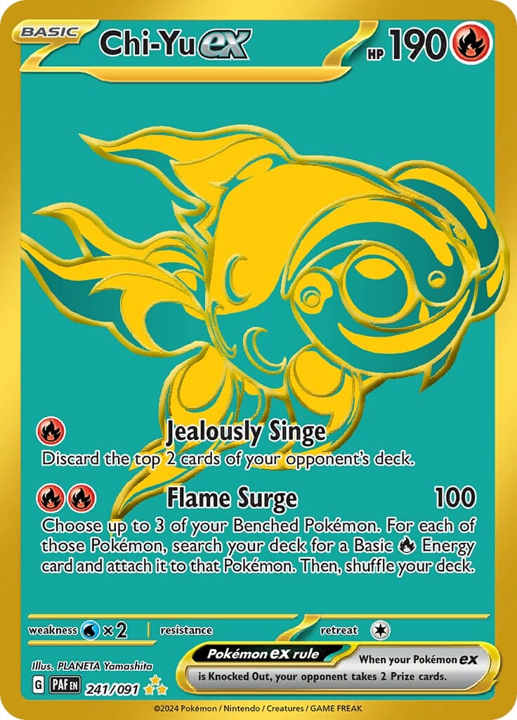 Chi-Yu ex (241/091) [Scarlet & Violet: Paldean Fates] Pokemon Single Pokémon  | Multizone: Comics And Games