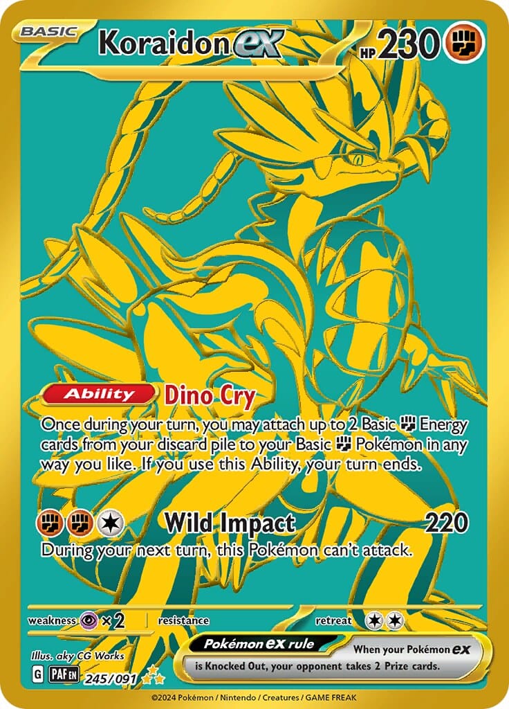 Koraidon ex (245/091) [Scarlet & Violet: Paldean Fates] Pokemon Single Pokémon  | Multizone: Comics And Games