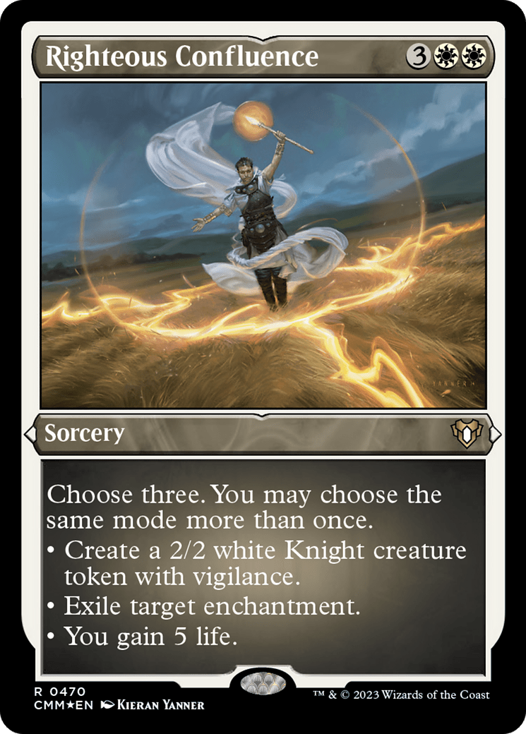 Righteous Confluence (Foil Etched) [Commander Masters] MTG Single Magic: The Gathering  | Multizone: Comics And Games
