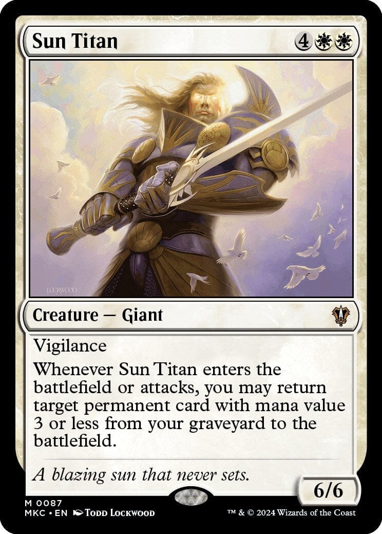 Sun Titan [Murders at Karlov Manor Commander] MTG Single Magic: The Gathering  | Multizone: Comics And Games