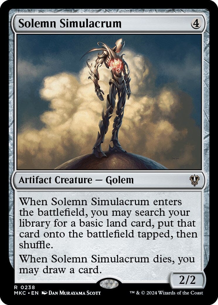 Solemn Simulacrum [Murders at Karlov Manor Commander] MTG Single Magic: The Gathering  | Multizone: Comics And Games