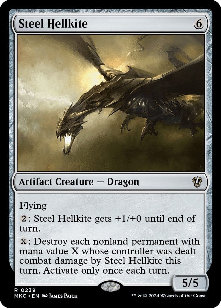 Steel Hellkite [Murders at Karlov Manor Commander] MTG Single Magic: The Gathering  | Multizone: Comics And Games