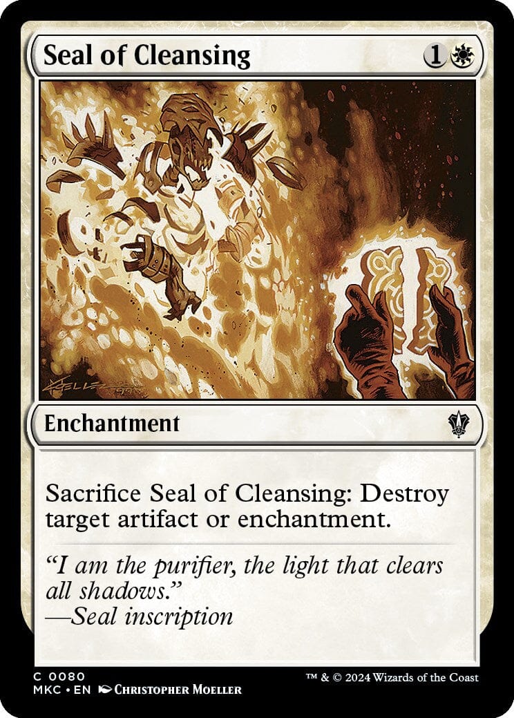 Seal of Cleansing [Murders at Karlov Manor Commander] MTG Single Magic: The Gathering  | Multizone: Comics And Games