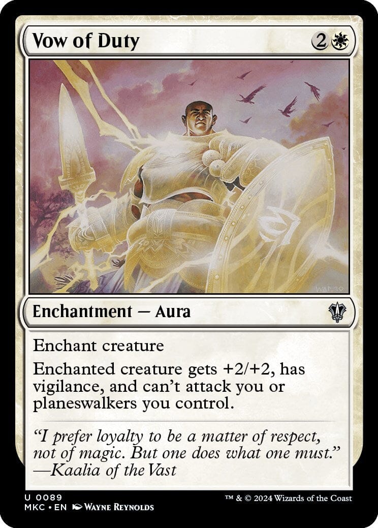 Vow of Duty [Murders at Karlov Manor Commander] MTG Single Magic: The Gathering  | Multizone: Comics And Games