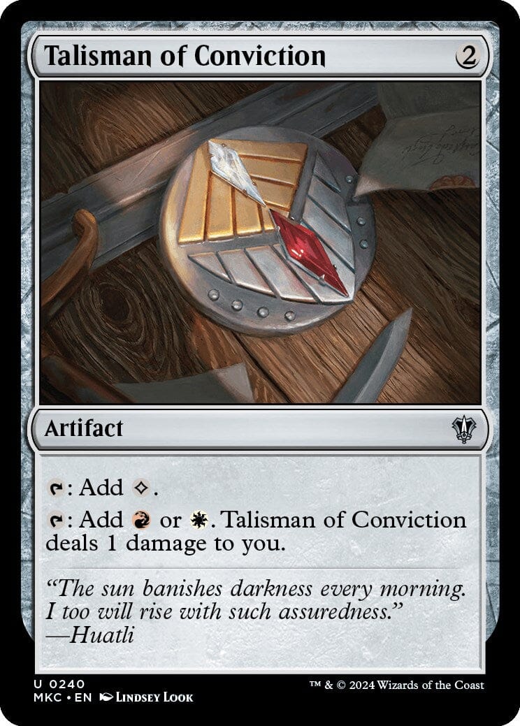 Talisman of Conviction [Murders at Karlov Manor Commander] MTG Single Magic: The Gathering  | Multizone: Comics And Games
