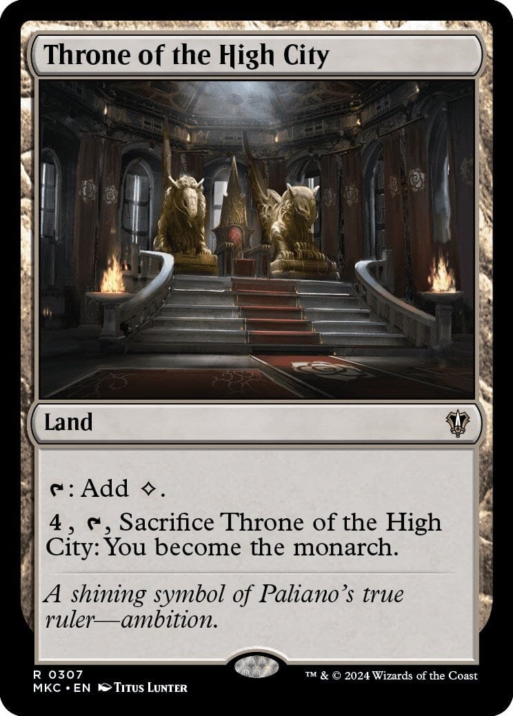 Throne of the High City [Murders at Karlov Manor Commander] MTG Single Magic: The Gathering  | Multizone: Comics And Games