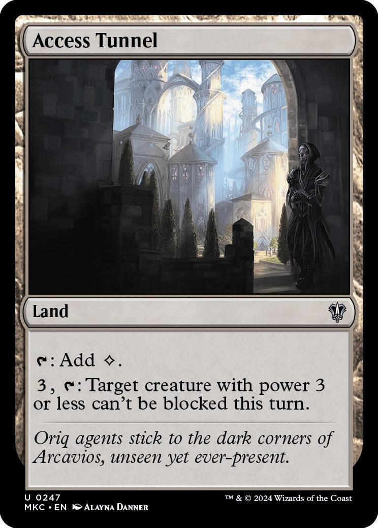 Access Tunnel [Murders at Karlov Manor Commander] MTG Single Magic: The Gathering  | Multizone: Comics And Games