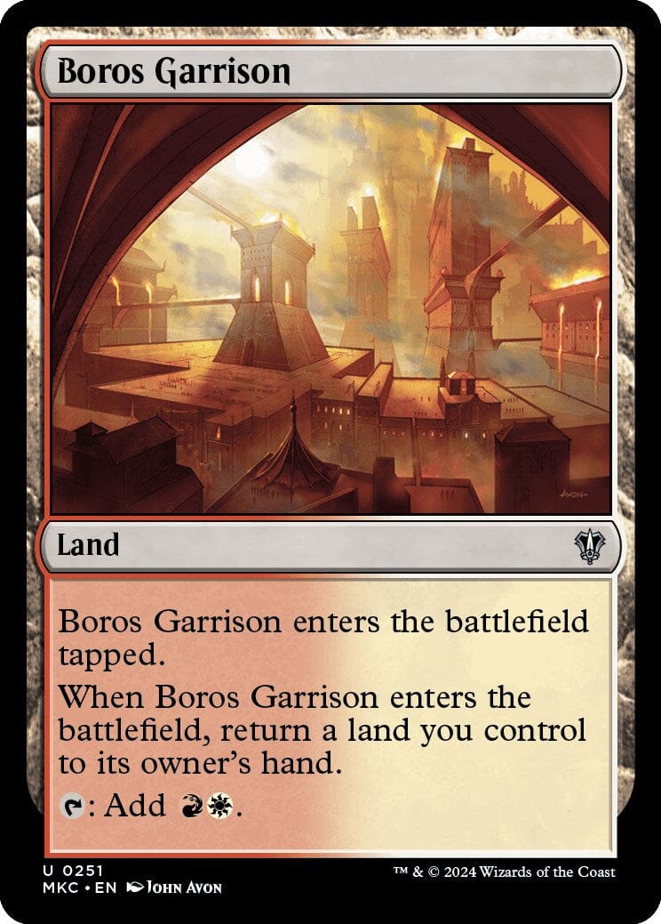 Boros Garrison [Murders at Karlov Manor Commander] MTG Single Magic: The Gathering  | Multizone: Comics And Games