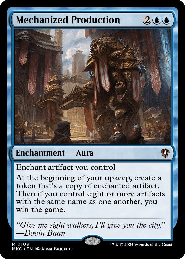 Mechanized Production [Murders at Karlov Manor Commander] MTG Single Magic: The Gathering  | Multizone: Comics And Games