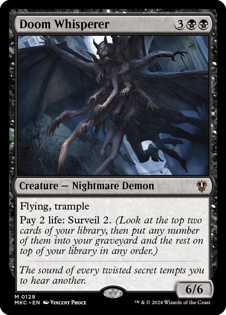 Doom Whisperer [Murders at Karlov Manor Commander] MTG Single Magic: The Gathering  | Multizone: Comics And Games