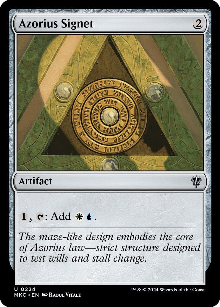 Azorius Signet [Murders at Karlov Manor Commander] MTG Single Magic: The Gathering  | Multizone: Comics And Games