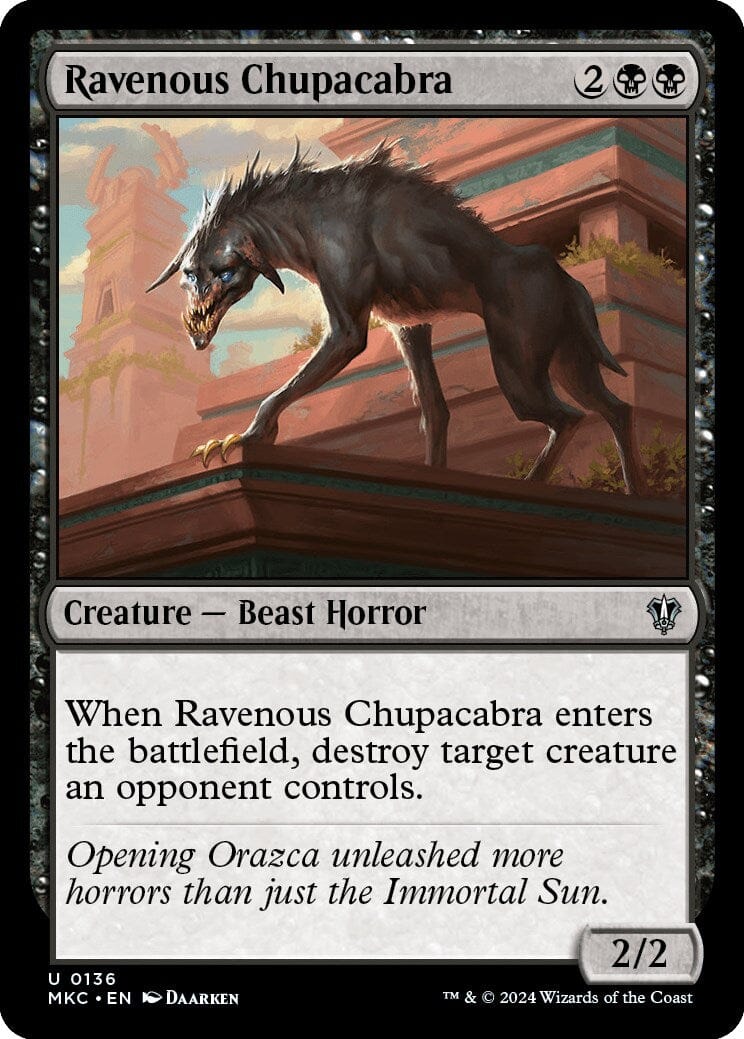 Ravenous Chupacabra [Murders at Karlov Manor Commander] MTG Single Magic: The Gathering  | Multizone: Comics And Games