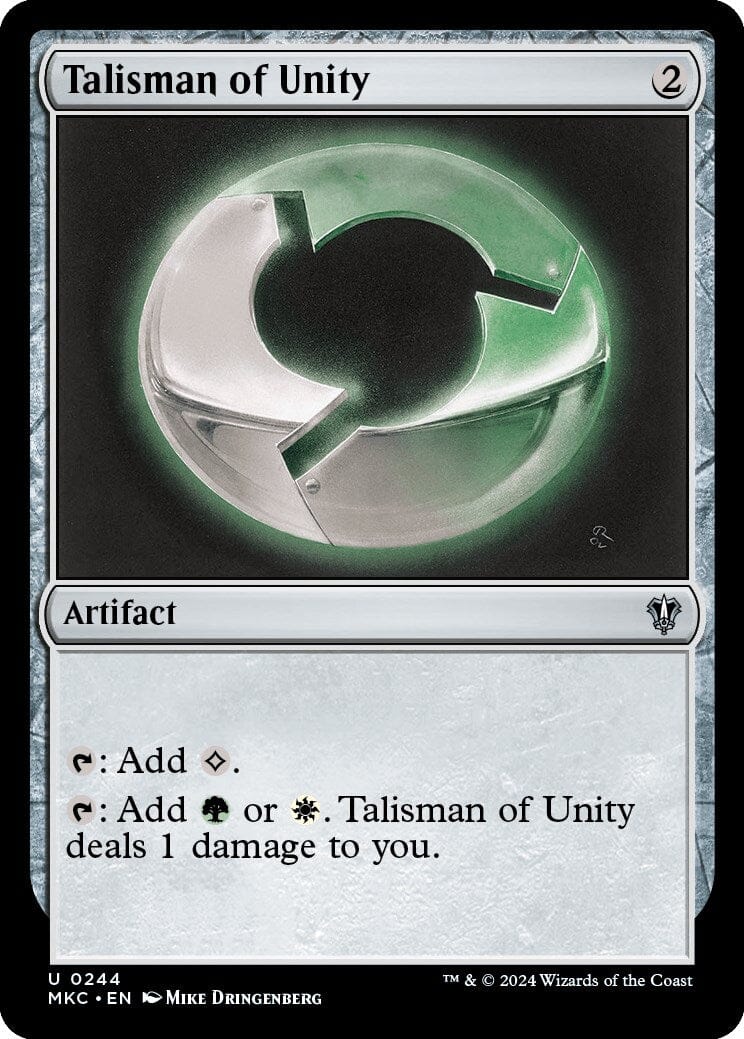 Talisman of Unity [Murders at Karlov Manor Commander] MTG Single Magic: The Gathering  | Multizone: Comics And Games