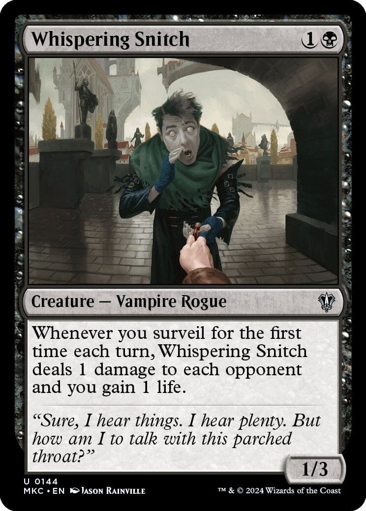 Whispering Snitch [Murders at Karlov Manor Commander] MTG Single Magic: The Gathering  | Multizone: Comics And Games